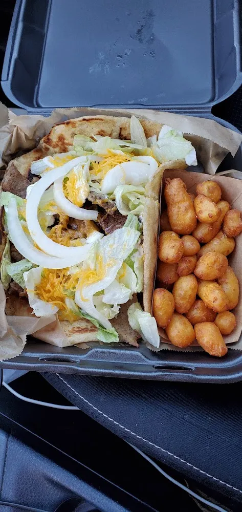 Philly Steak with a Side of Cheese Bites